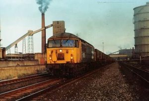 Class 56 at South Bank (1987)