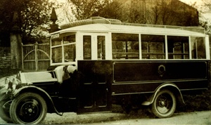 Bus at Easington Church